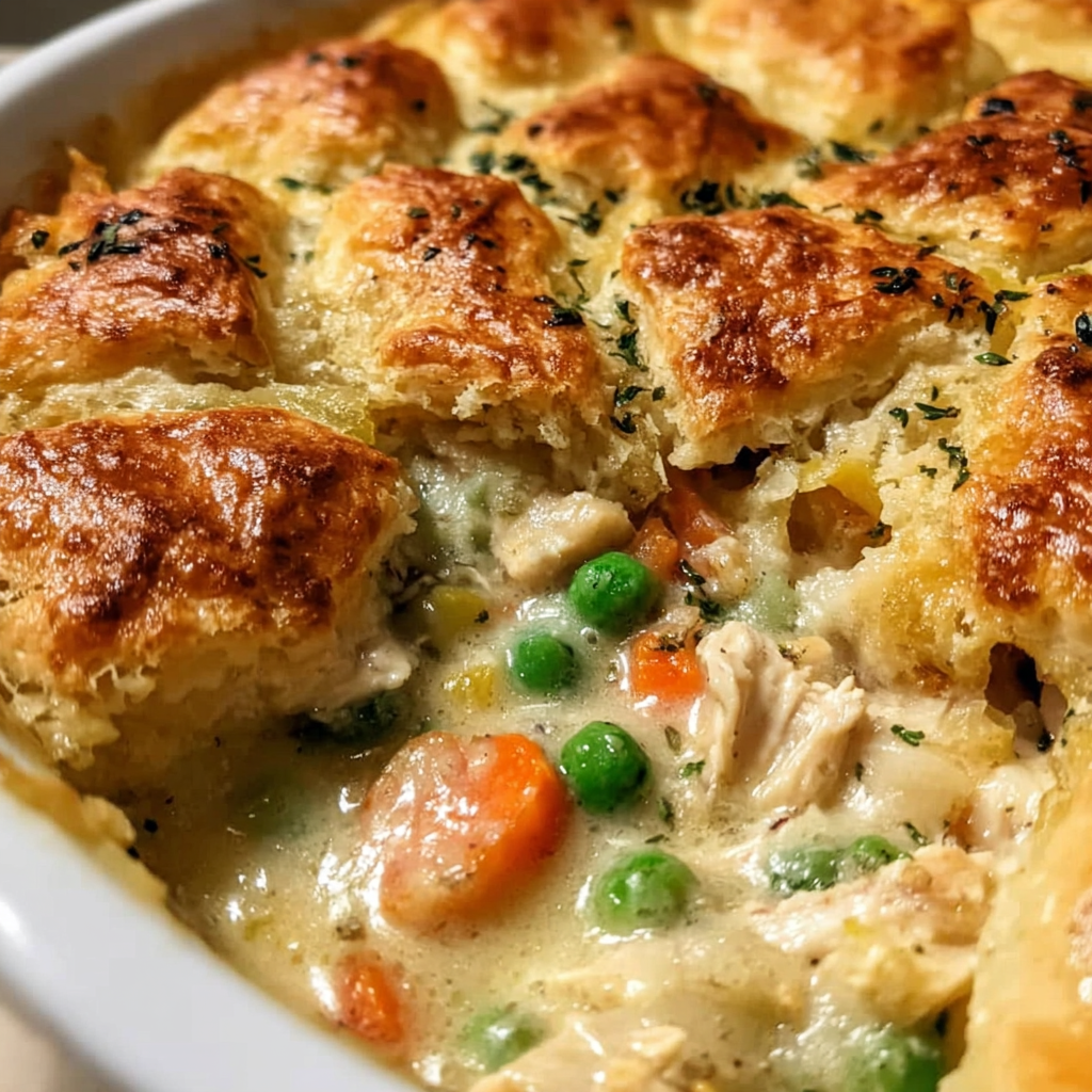 A Cozy Crustless Chicken Pot Pie Recipe