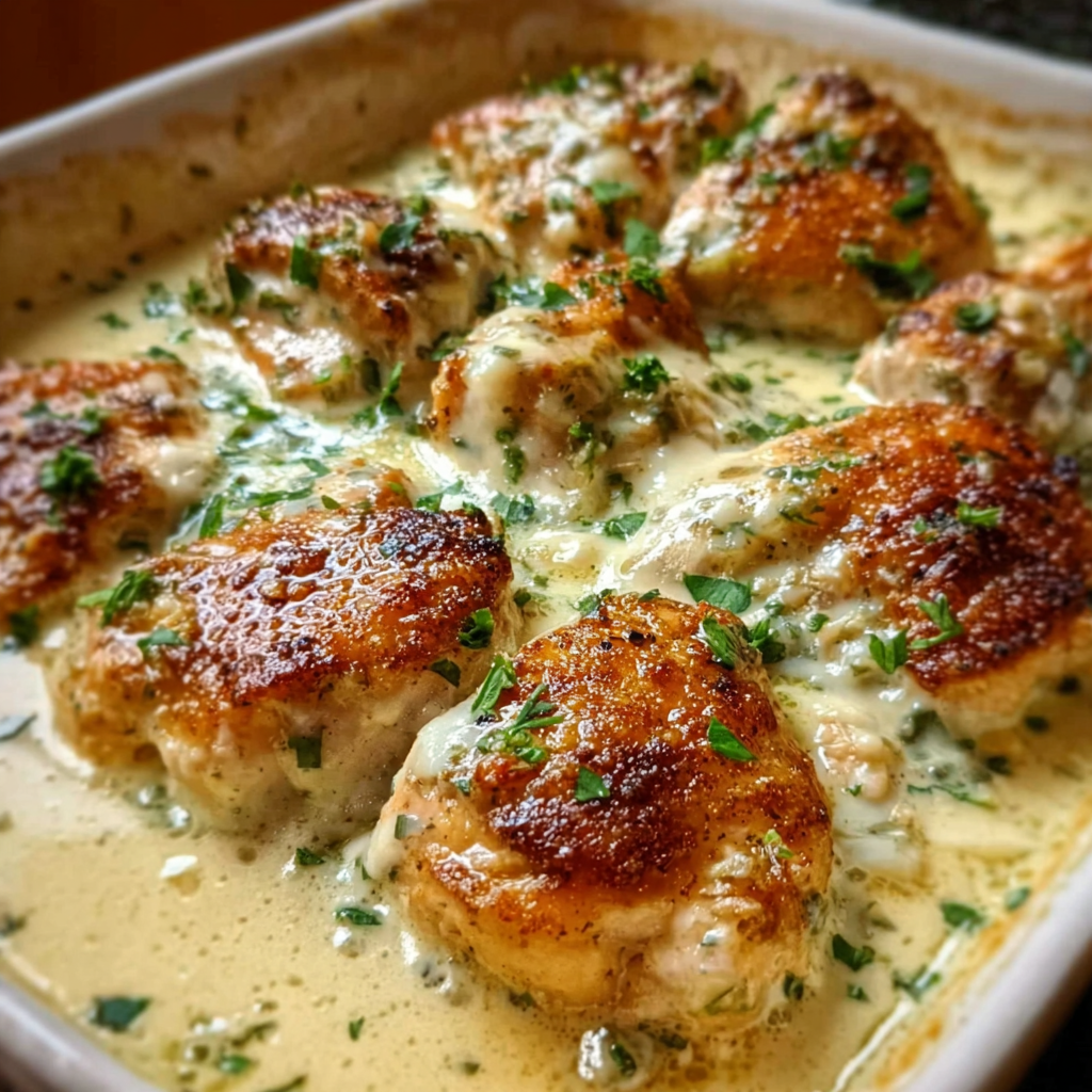 Creamy Asiago Chicken with Spinach and Sun-Dried Tomatoes