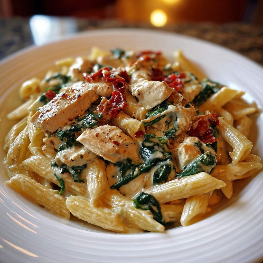 Creamy Tuscan Chicken Pasta for a Cozy Dinner
