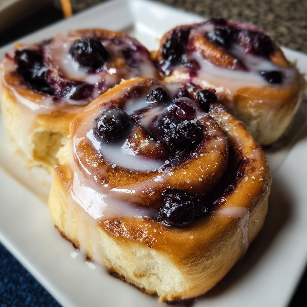 Delicious Blueberry Cinnamon Rolls for Home Bakers