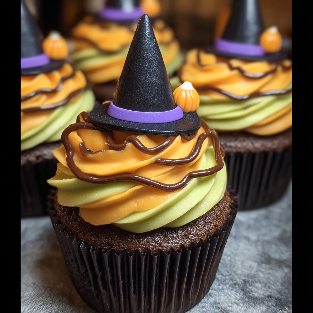 Delightful Witch Hat Cupcakes for Halloween Parties