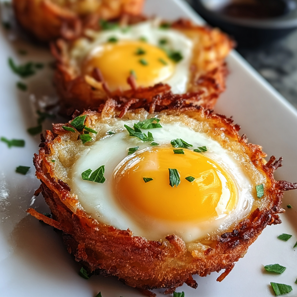 Eggs in Hash Brown Baskets: A Delicious Breakfast Delight