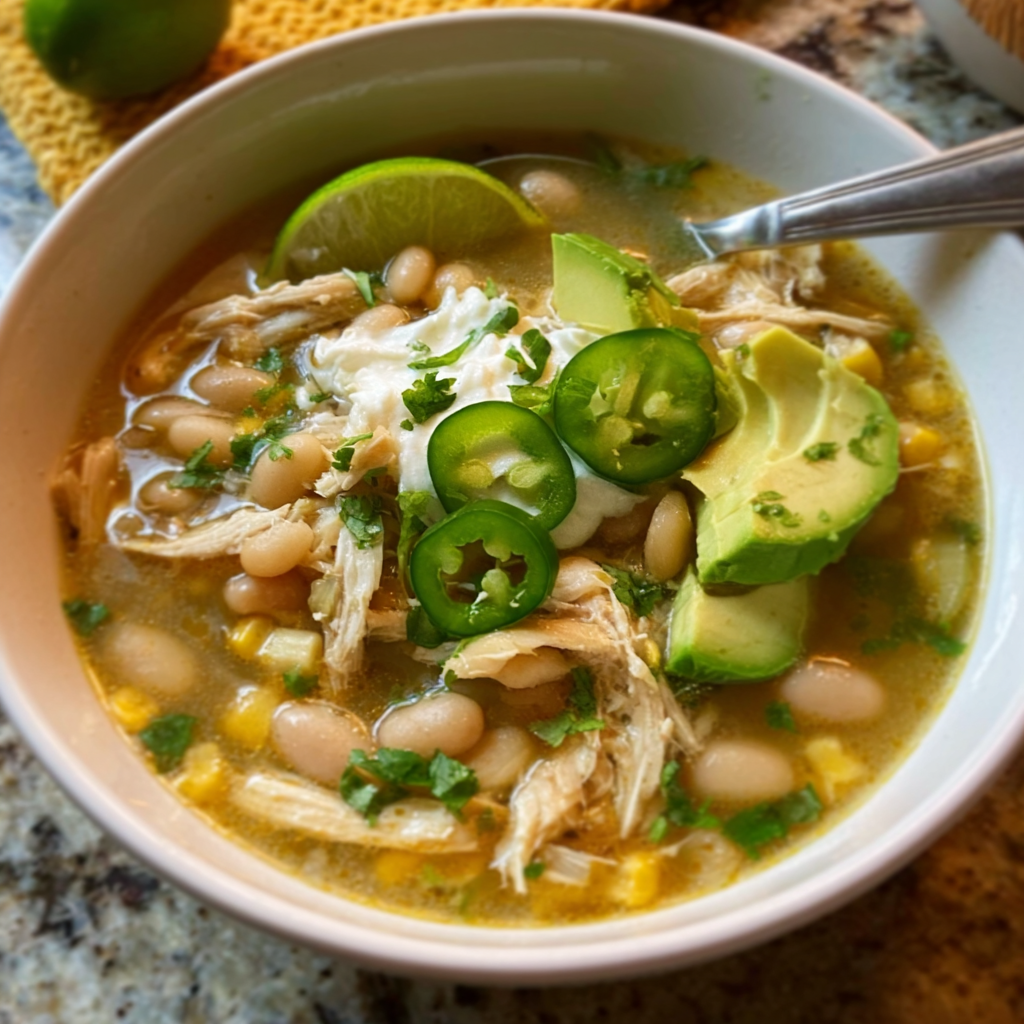 Hearty Slow Cooker White Chicken Chili Recipe