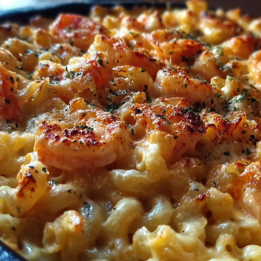 Indulge in Creamy Seafood Mac and Cheese Delight