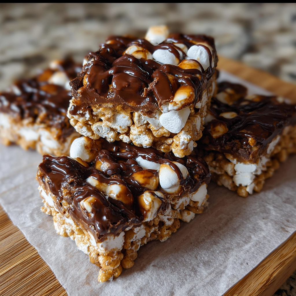Irresistible Star Crunch Chocolate Marshmallow Treats