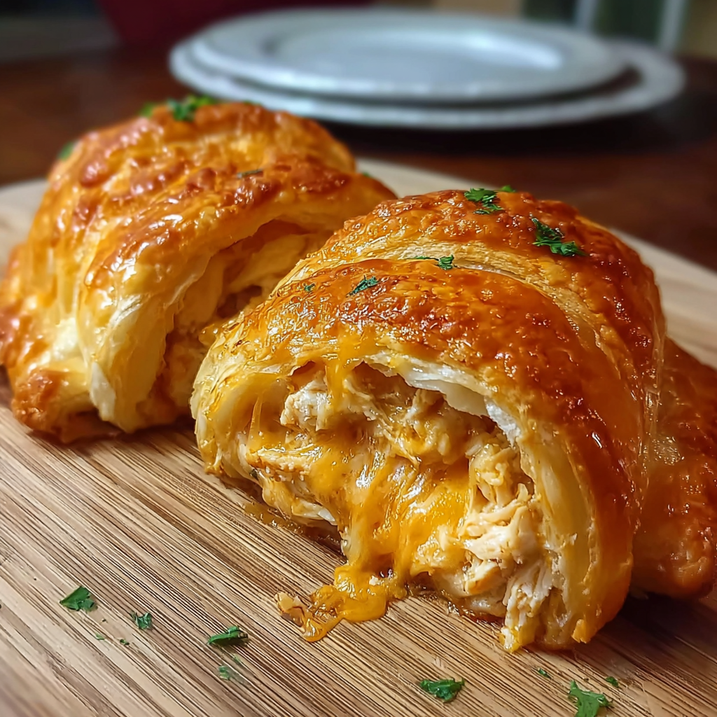 Melt-In-Your-Mouth Cheesy Chicken Crescent Rolls