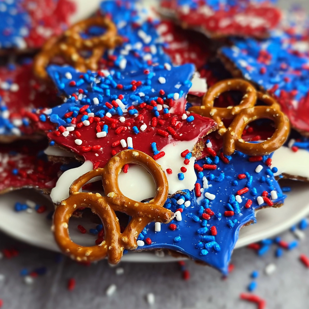 Patriotic Pretzel Bark: A Festive Treat Recipe!