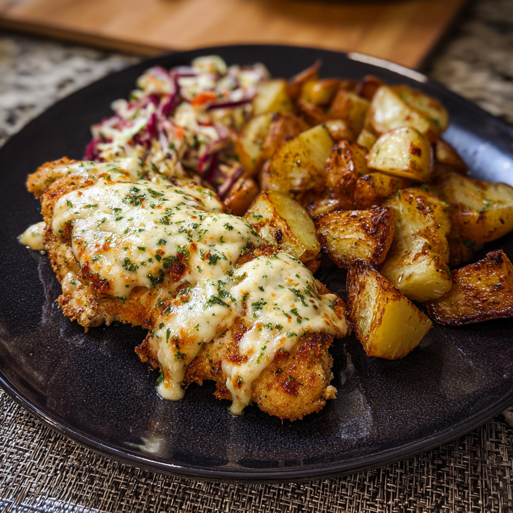 Quick and Flavorful Parmesan Chicken with Potatoes