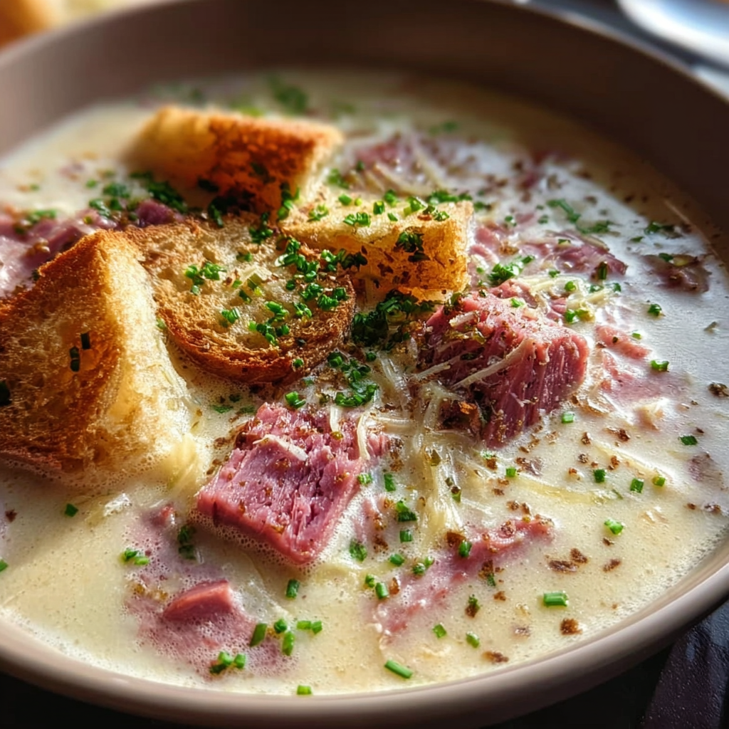 Rich and Hearty Creamy Reuben Soup Recipe