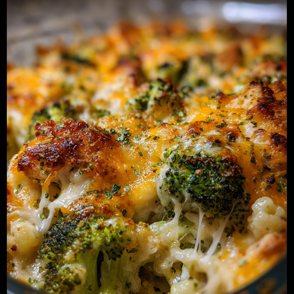 Rich Cheesy Chicken Broccoli Alfredo Bake Delight