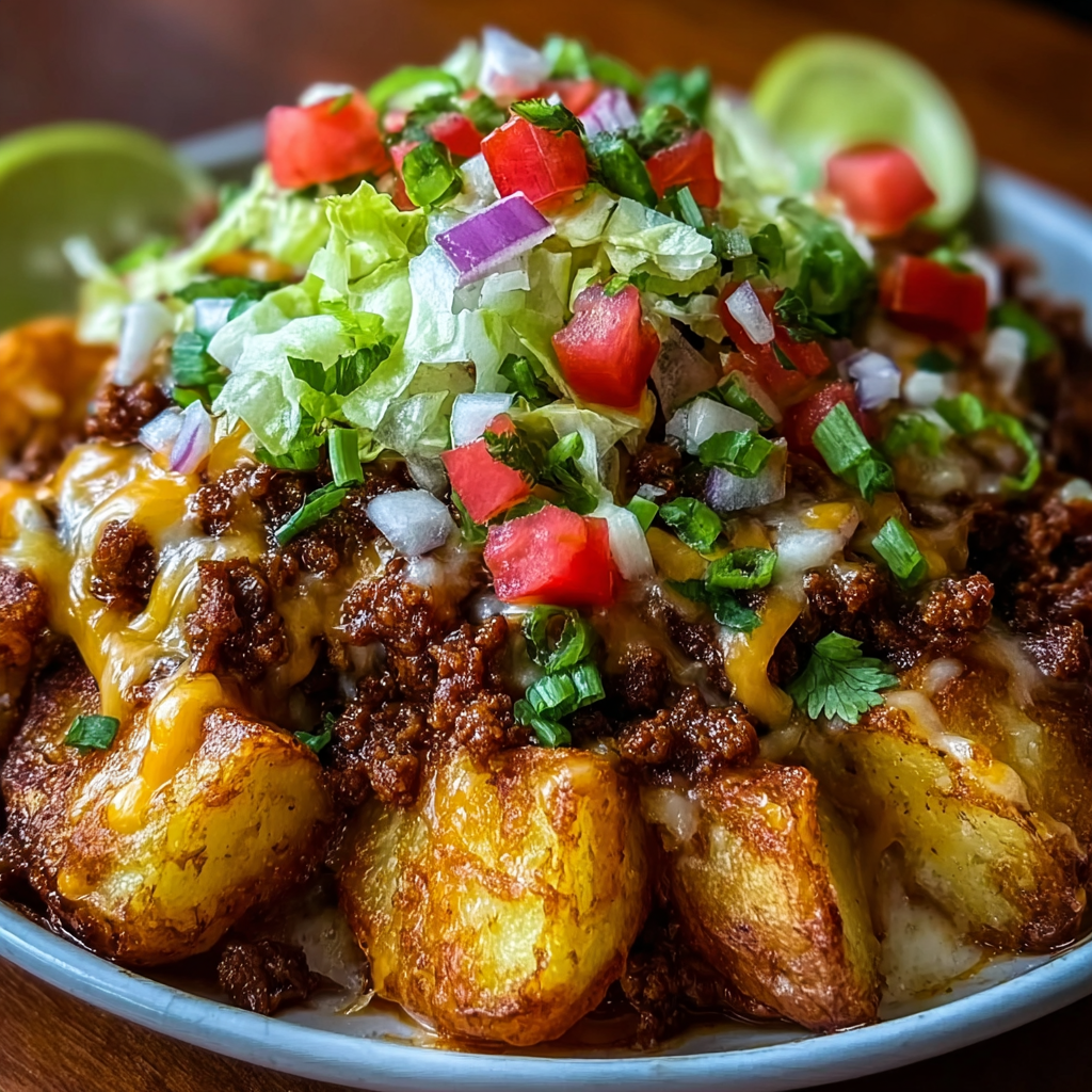 Savor the Flavor with Cheesy Taco Potatoes