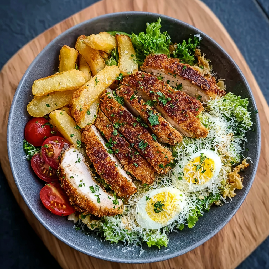 Savoring the Flavors of a Caesar-Hähnchen-Bowl