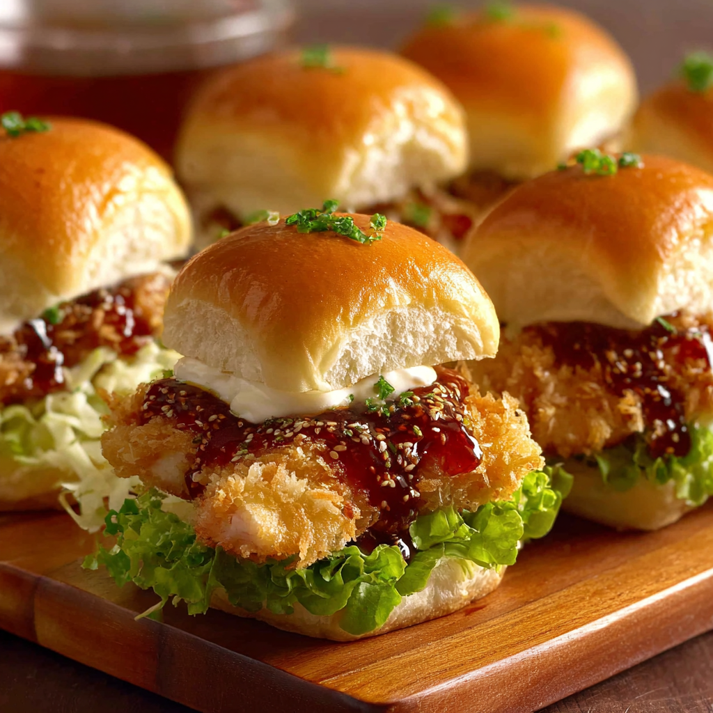 Spicy and Creamy Bang Bang Chicken Sliders Recipe