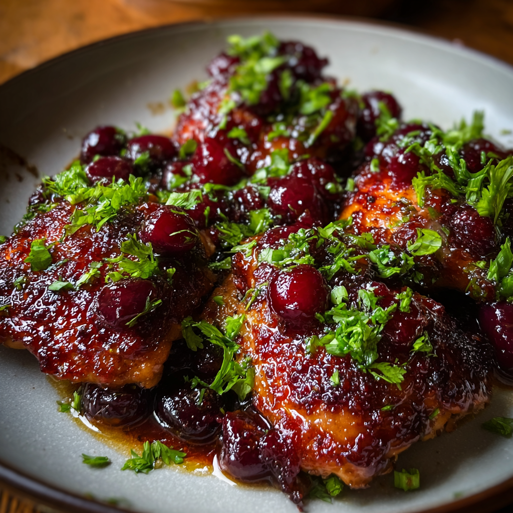 Sticky Cherry Chicken Thighs for Flavor Lovers
