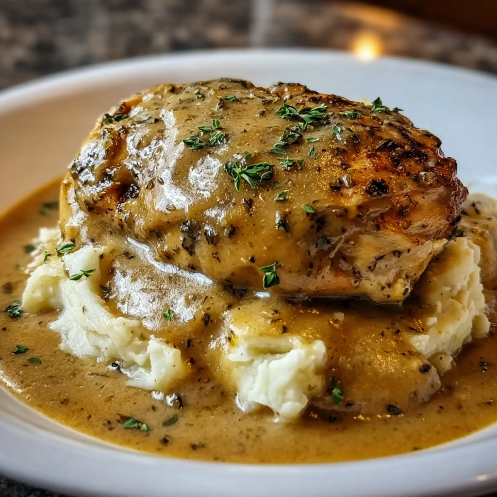 Comforting Crockpot Chicken and Gravy Recipe