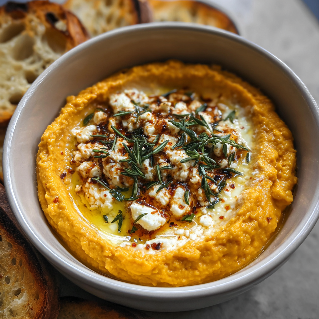 Creamy Pumpkin Whipped Feta Dip Recipe