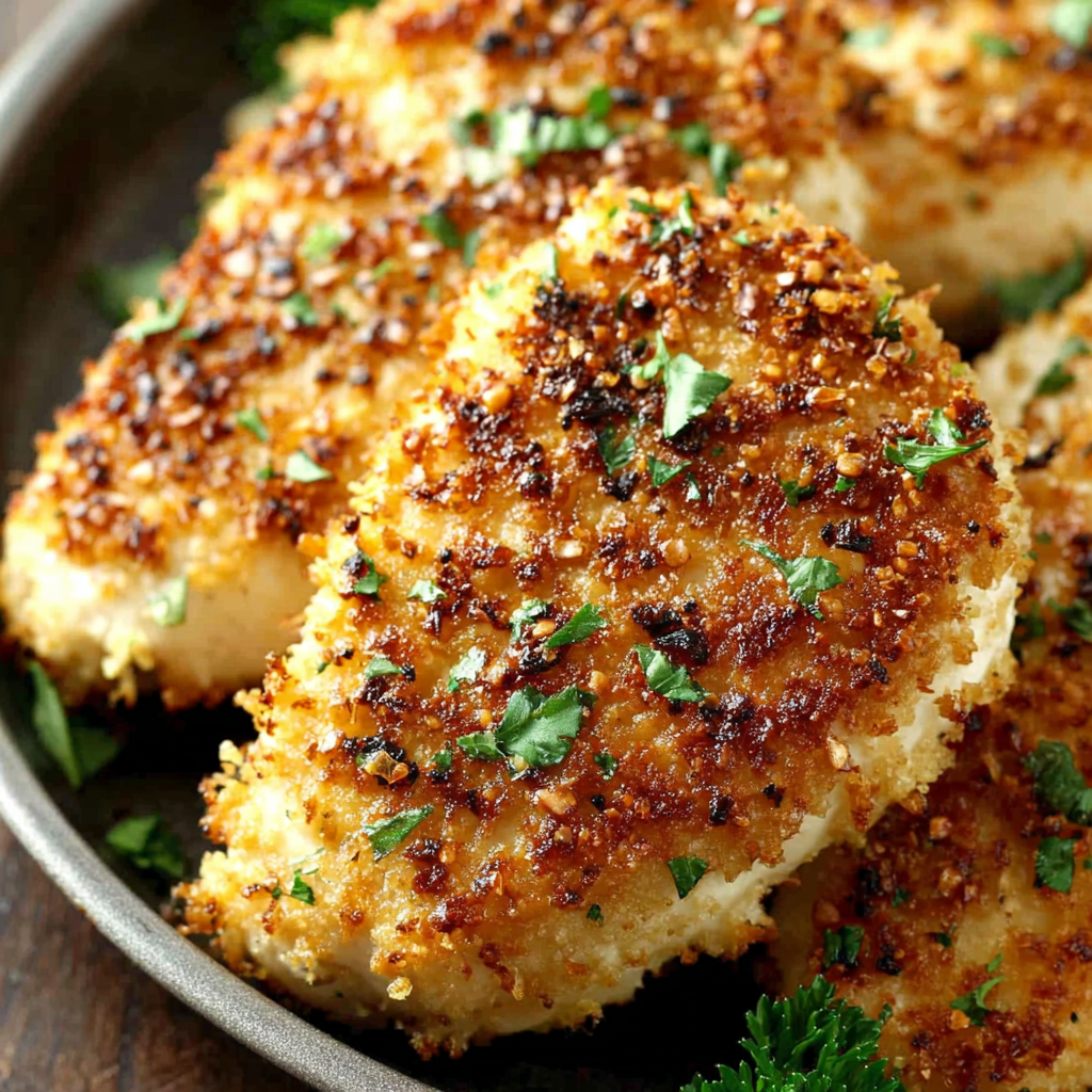 Decadent Crispy Parmesan Crusted Chicken Recipe