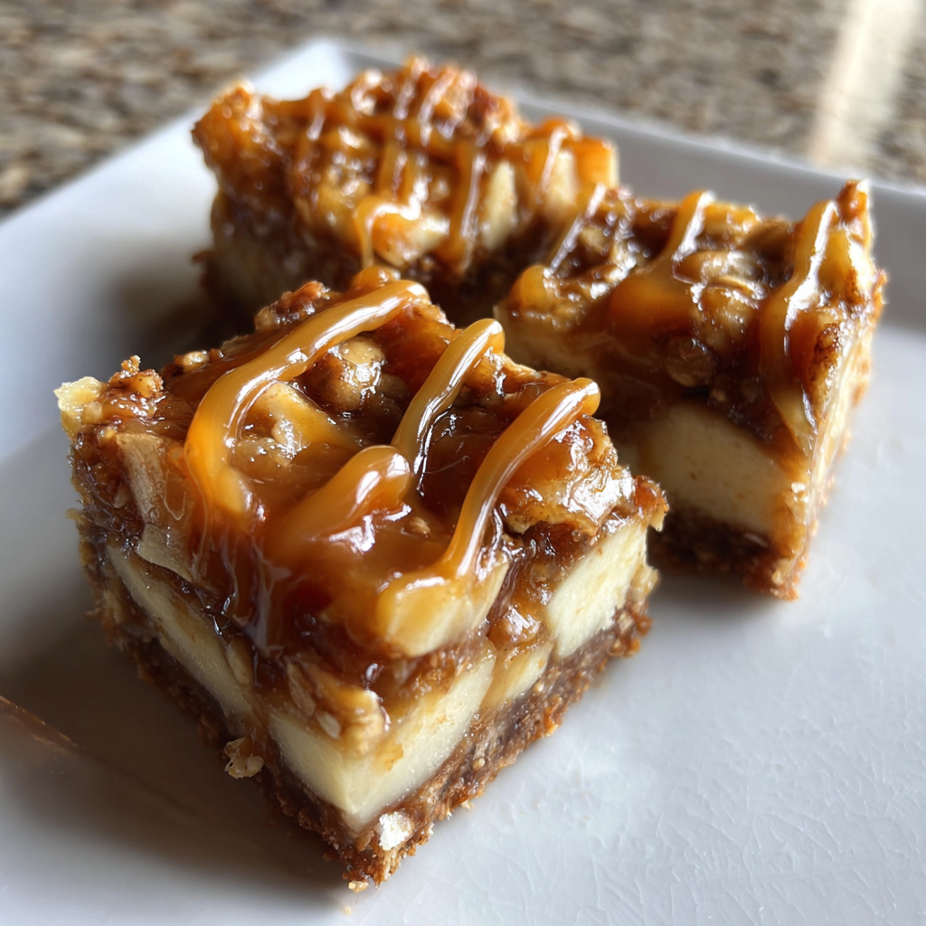 Decadent Salted Caramel Apple Crunch Bars Recipe