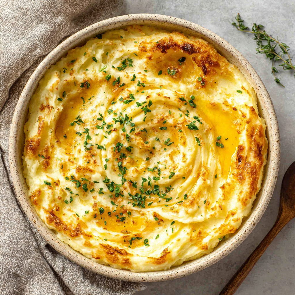 Decadently Creamy Baked Mashed Potatoes
