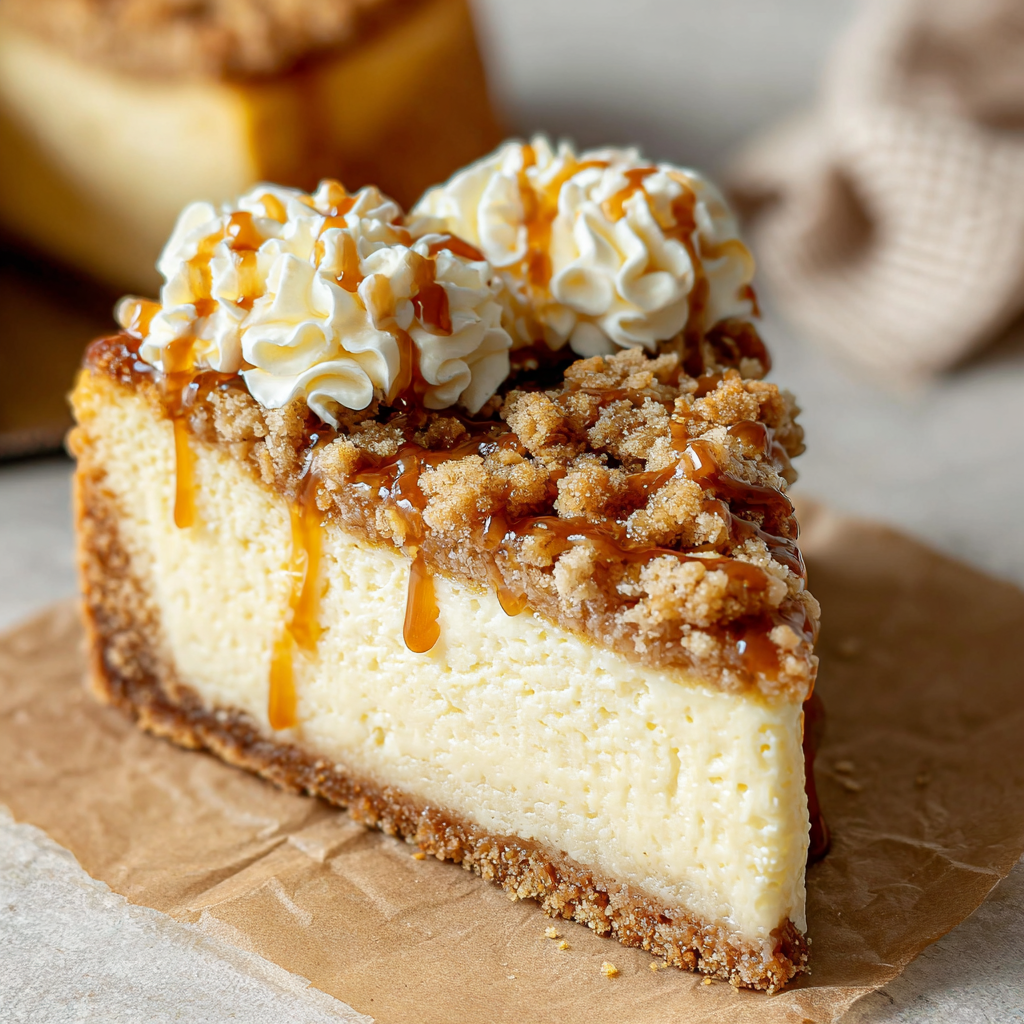 Delicious Apple Crumble Cheesecake for Home Bakers