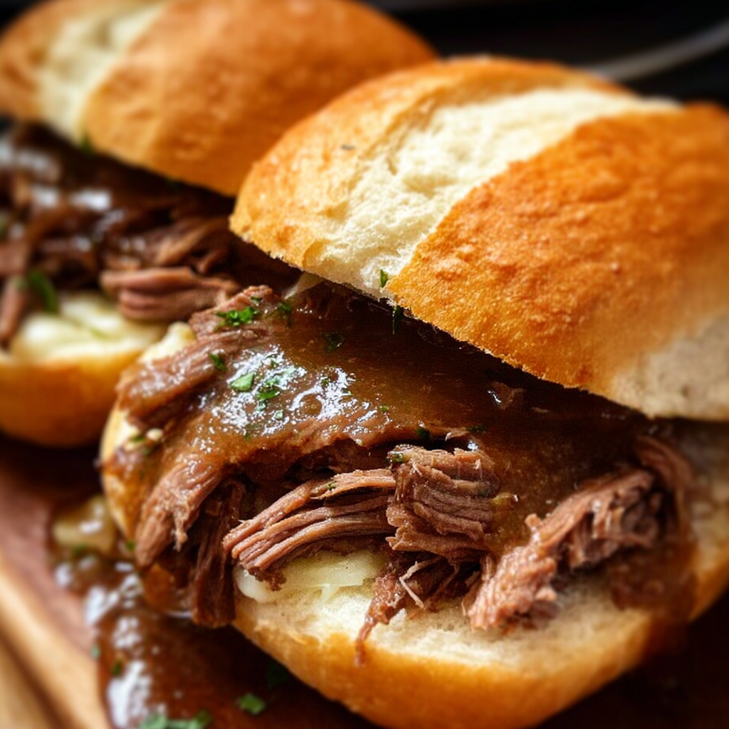 Delicious Crockpot French Dip Sandwiches at Home