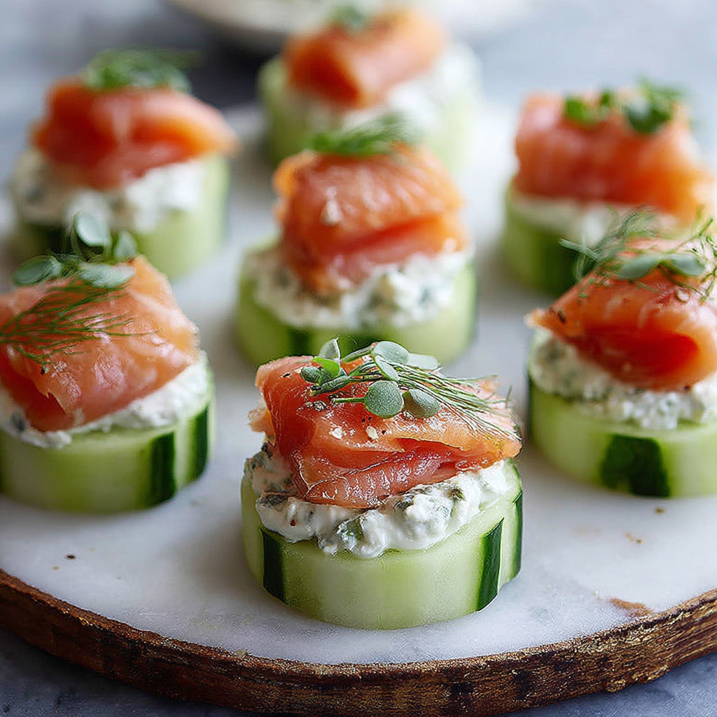 Delicious Smoked Salmon Cucumber Bites for Entertaining
