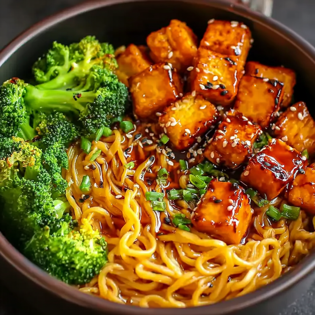 Delicious Vegan Teriyaki Noodle Bowl Recipe