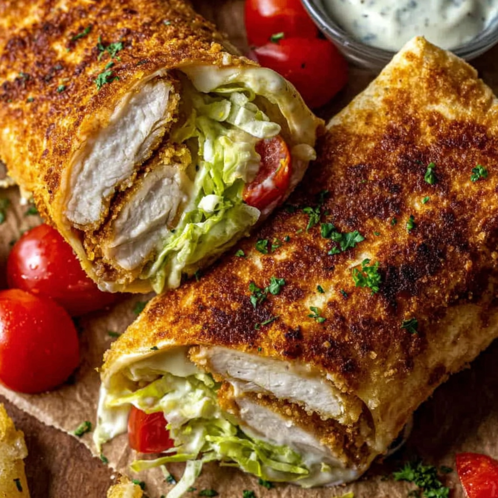 Deliciously Crunchy Crispy Air Fryer Chicken Wraps