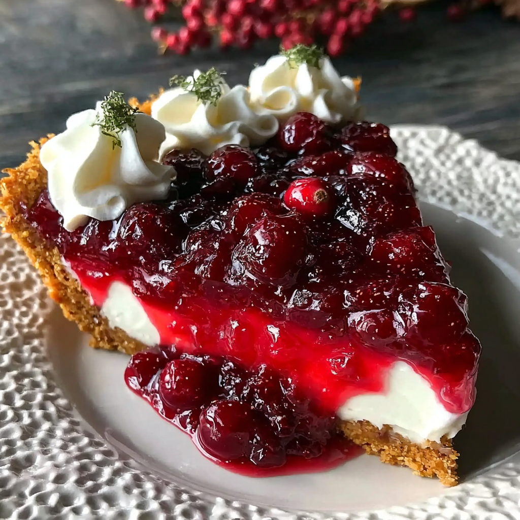 Deliciously Simple Cranberry Custard Pie Recipe
