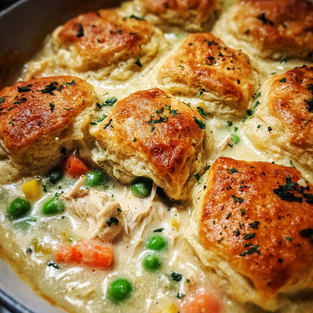 Deliciously Simple Crustless Chicken Pot Pie
