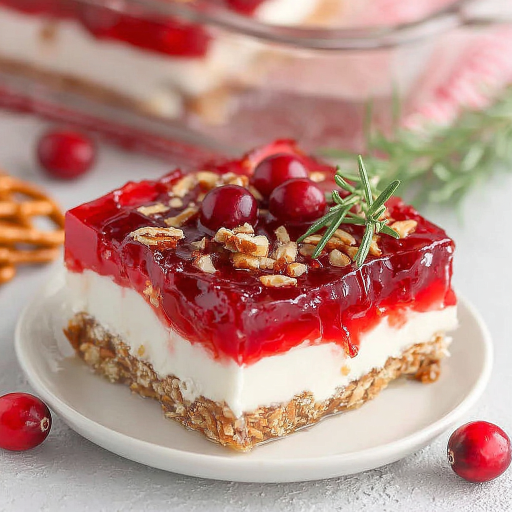 Delightful Cranberry Pretzel Salad for Any Occasion