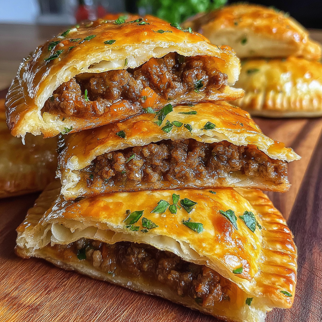 Delightful Crispy Meat Pies for Home Cooking