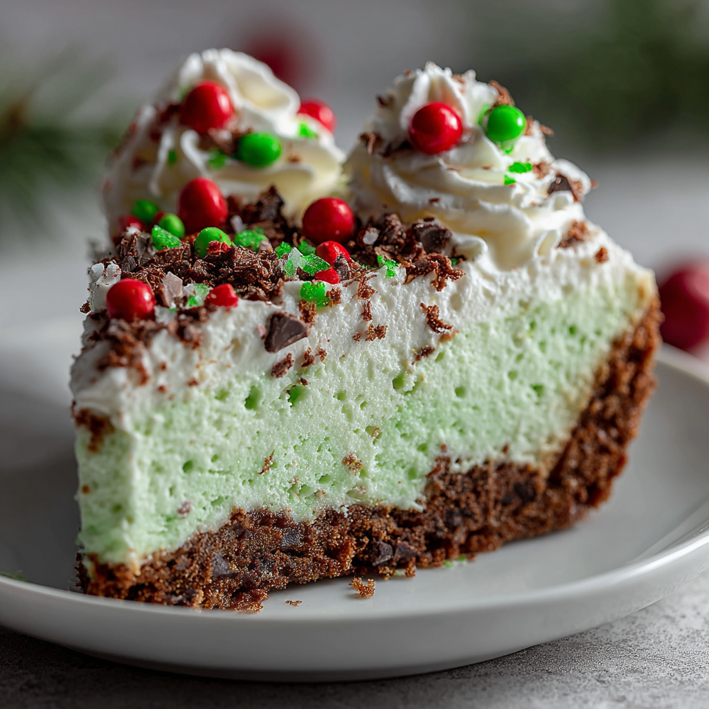 Delightfully Festive Grinch Christmas Cheesecake