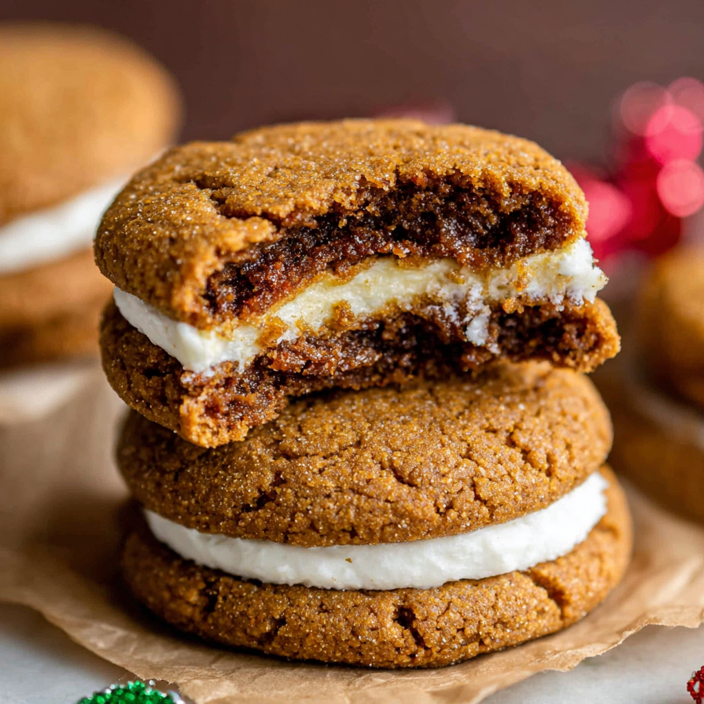 Gingerbread Cheesecake Cookies for Cozy Moments