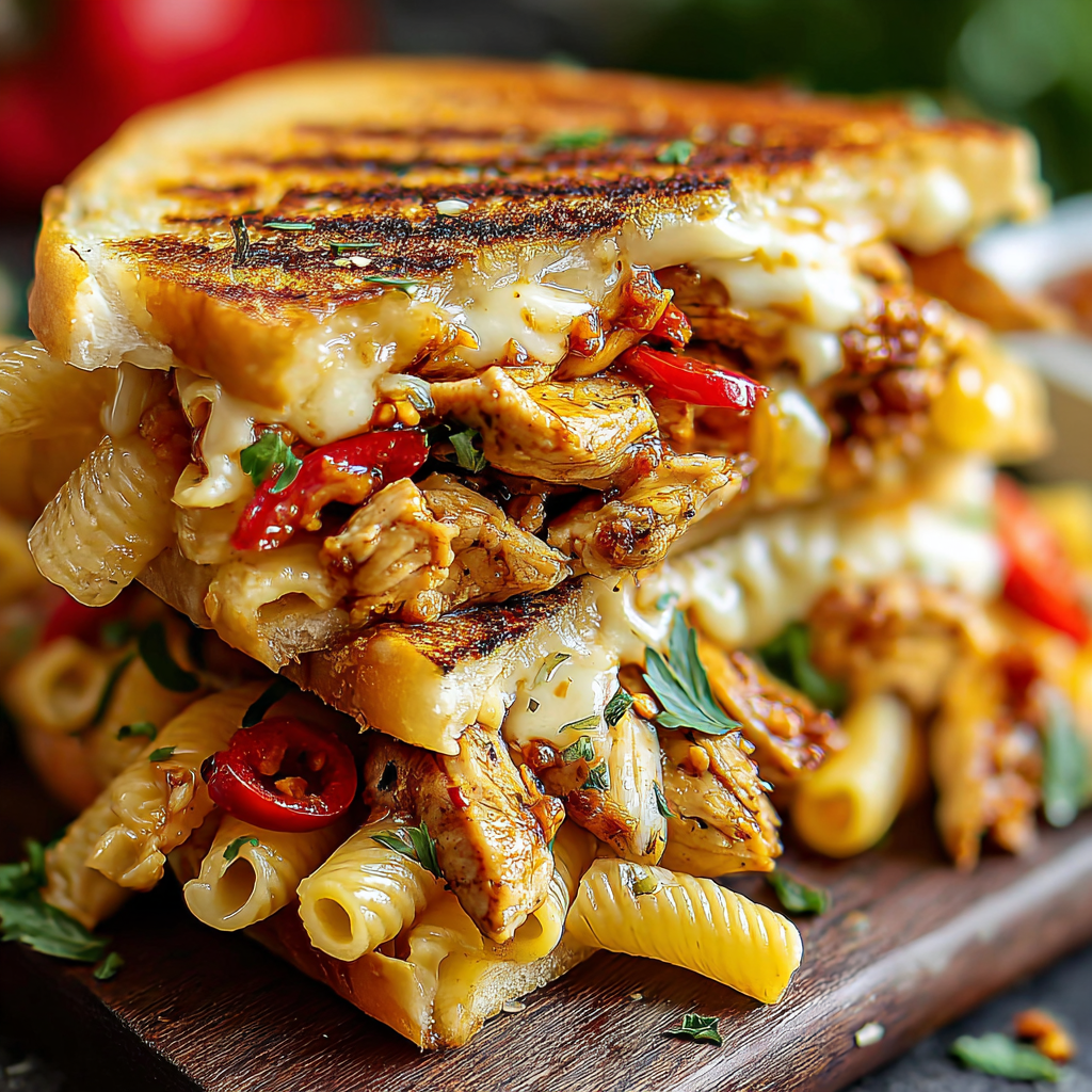 Honey Pepper Chicken Panini Pasta Delight