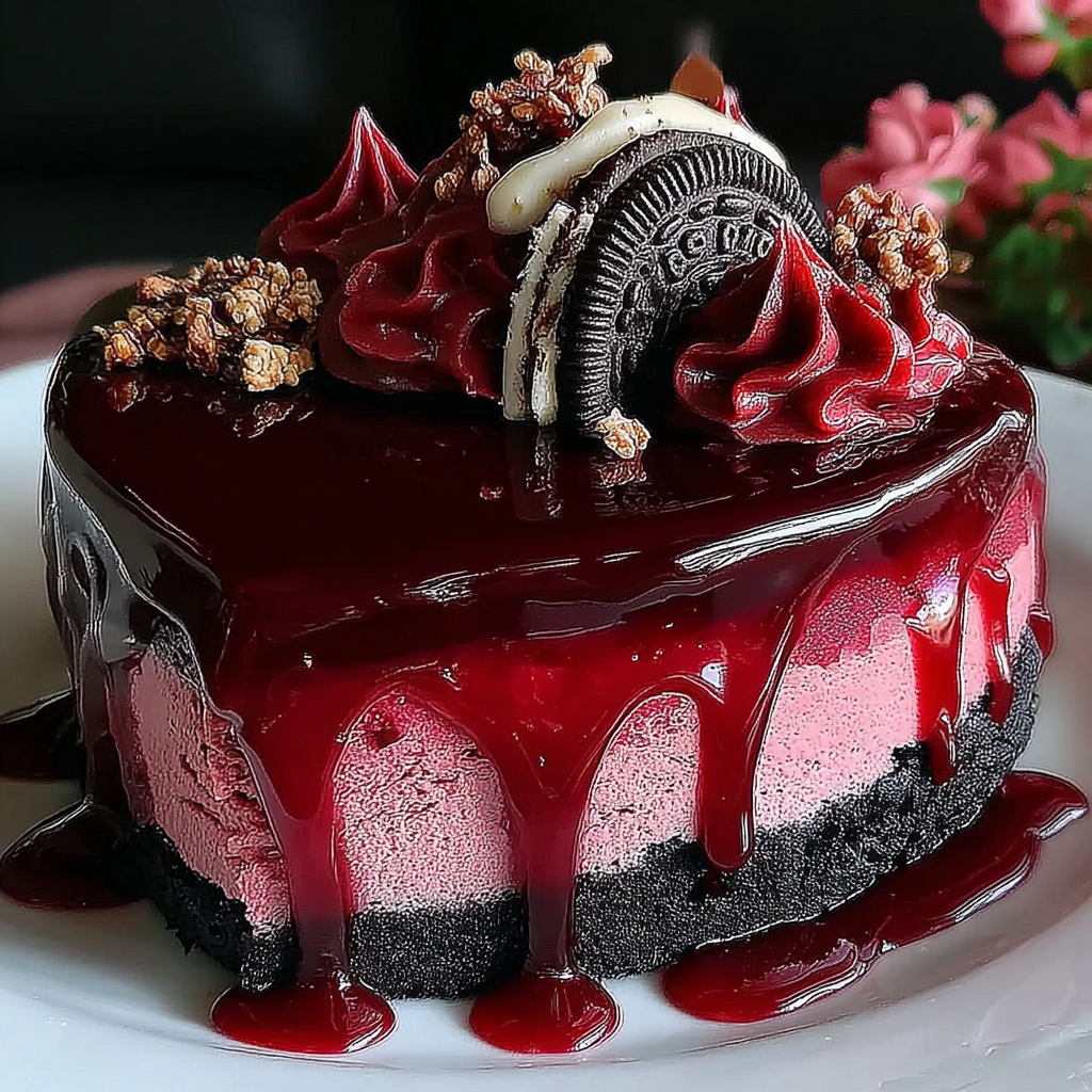 Indulge in a Red Velvet Cheesecake for Halloween