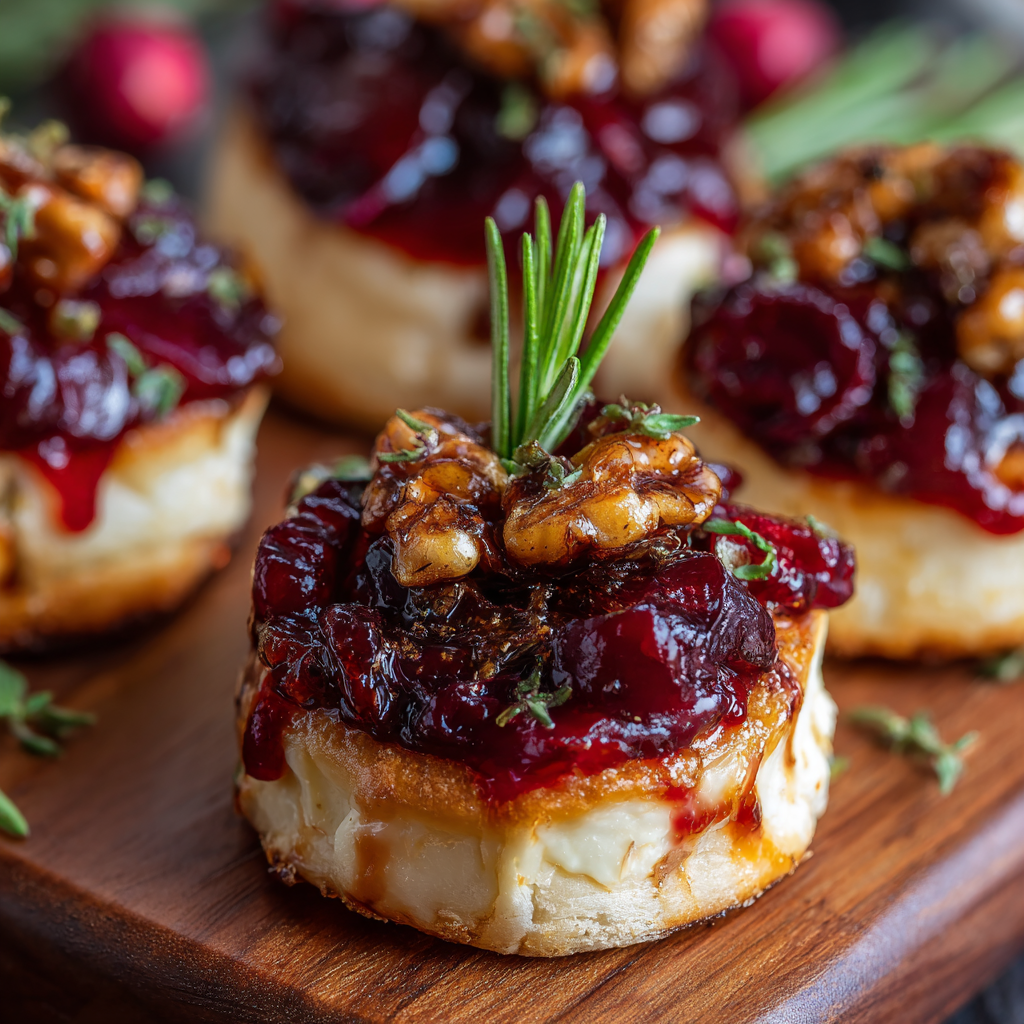 Irresistibly Delicious Baked Cranberry Brie Bites