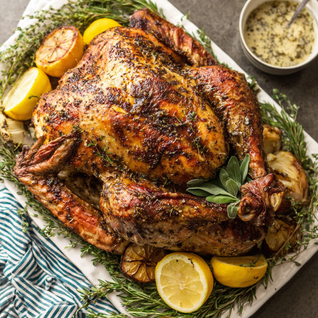 Roast Turkey with Aromatic Herb Infusion
