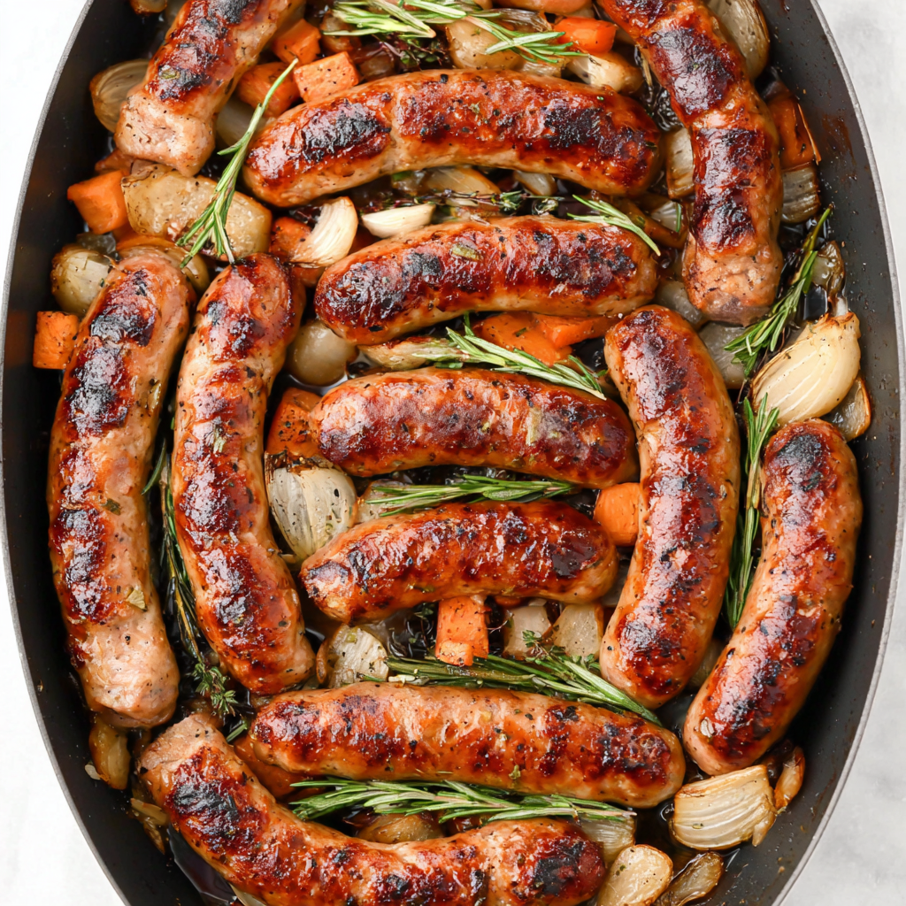 Satisfying One-Pan Chicken Apple Sausage Meal