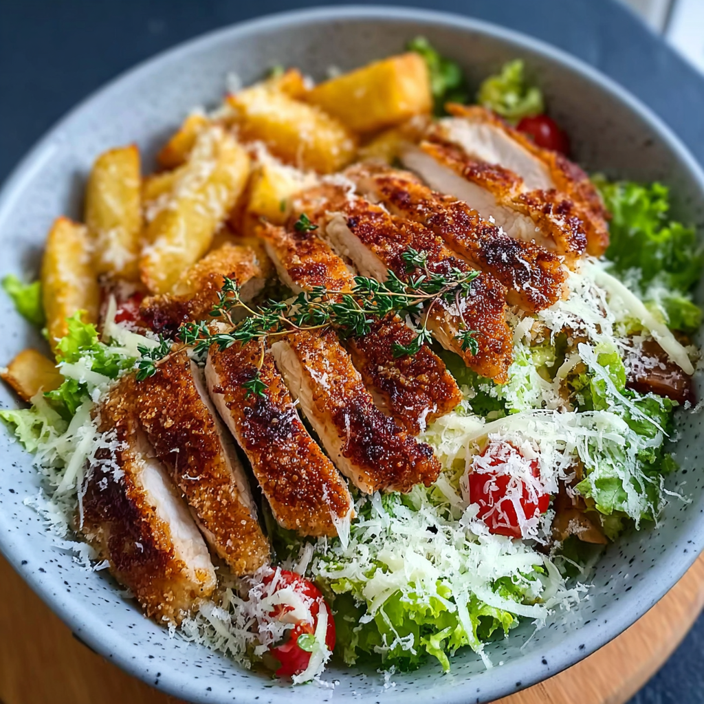 Savor the Flavor of a Caesar-Hähnchen-Bowl