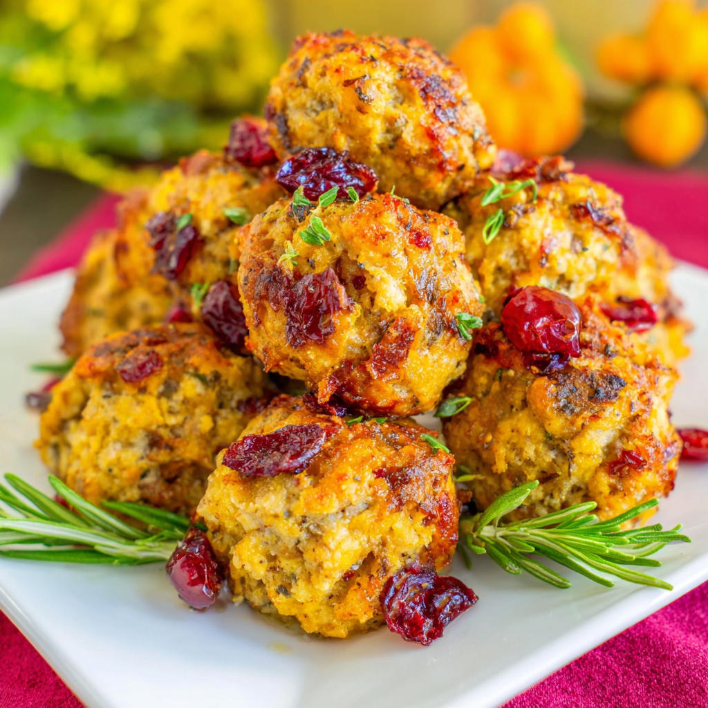 Savory Turkey Stuffing Balls for Festive Meals