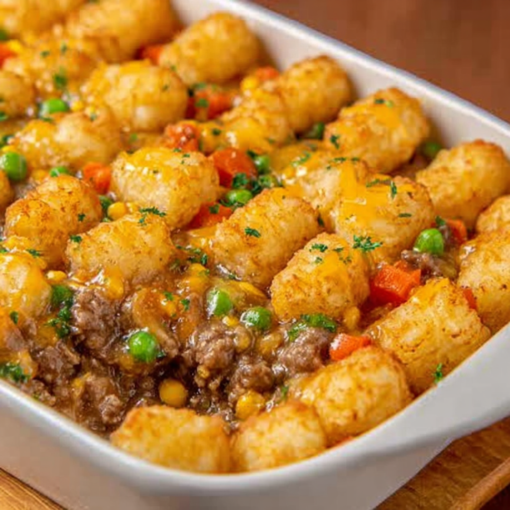 Comforting Tater Tot Beef Casserole for Family Dinners