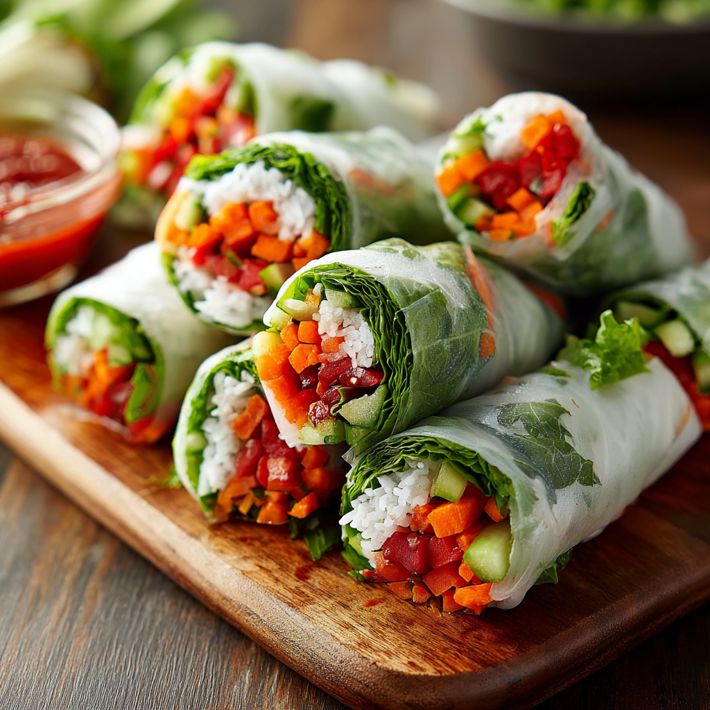 Creating Crunchy Vegetable Spring Rolls at Home