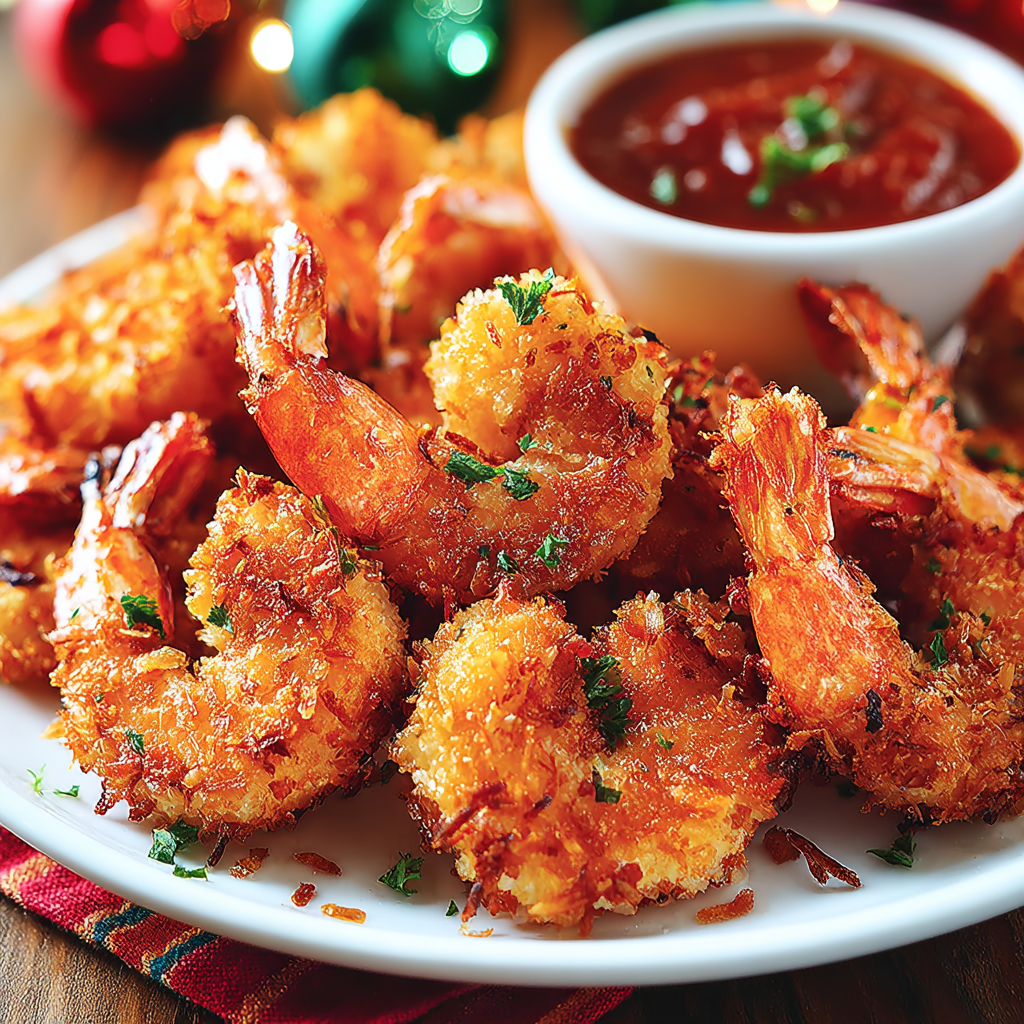 Crispy Coconut Shrimp with Sweet Chili Dipping Sauce
