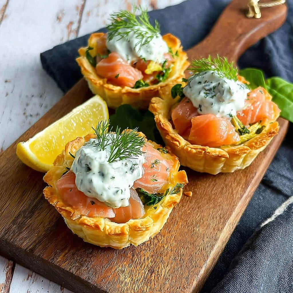 Delicate Salmon & Leek Phyllo Tartlets for Every Occasion
