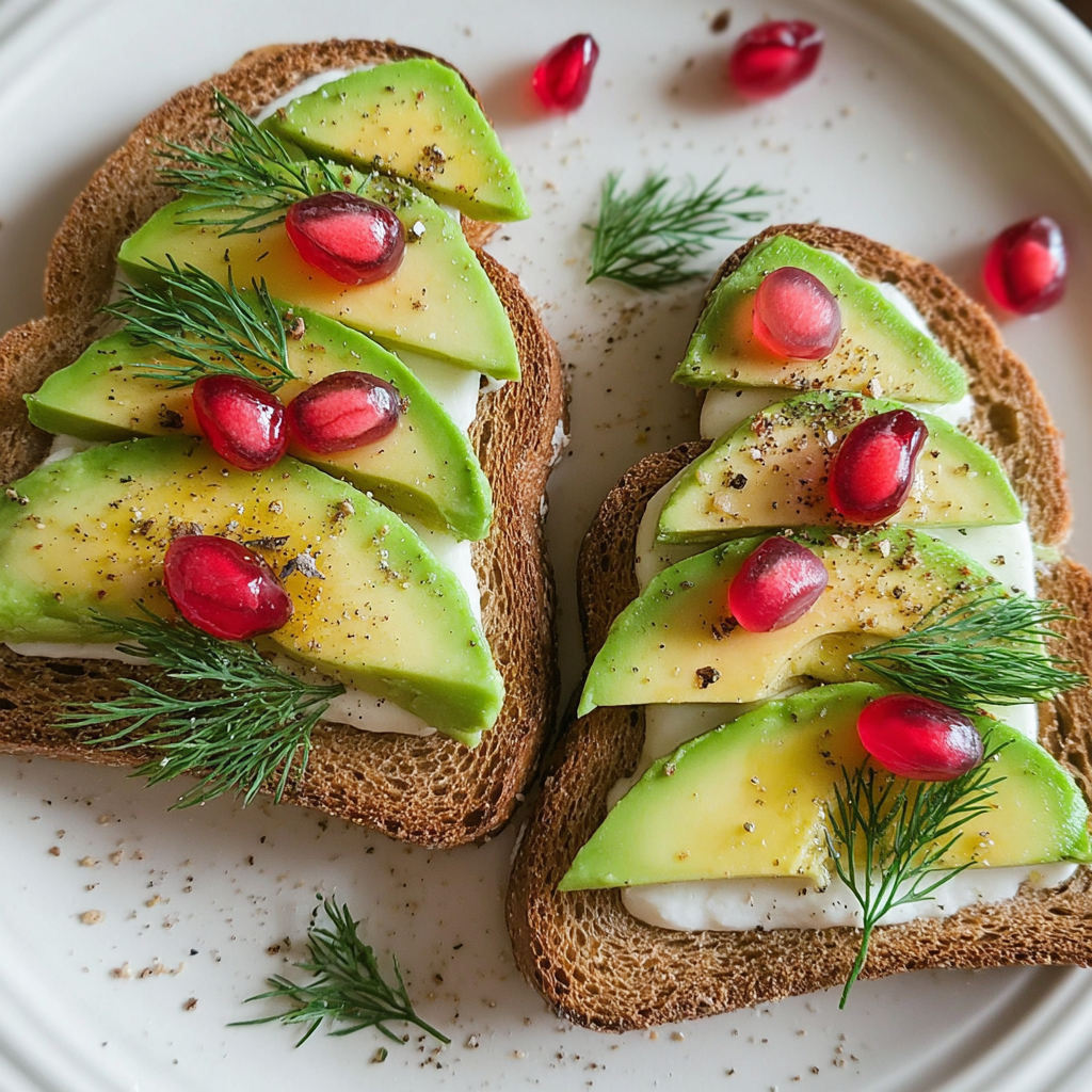 Delicious Christmas Tree Avocado Toast Recipe