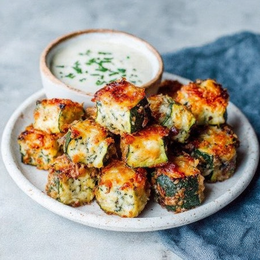Deliciously Cheesy Garlic Zucchini Bites You’ll Love
