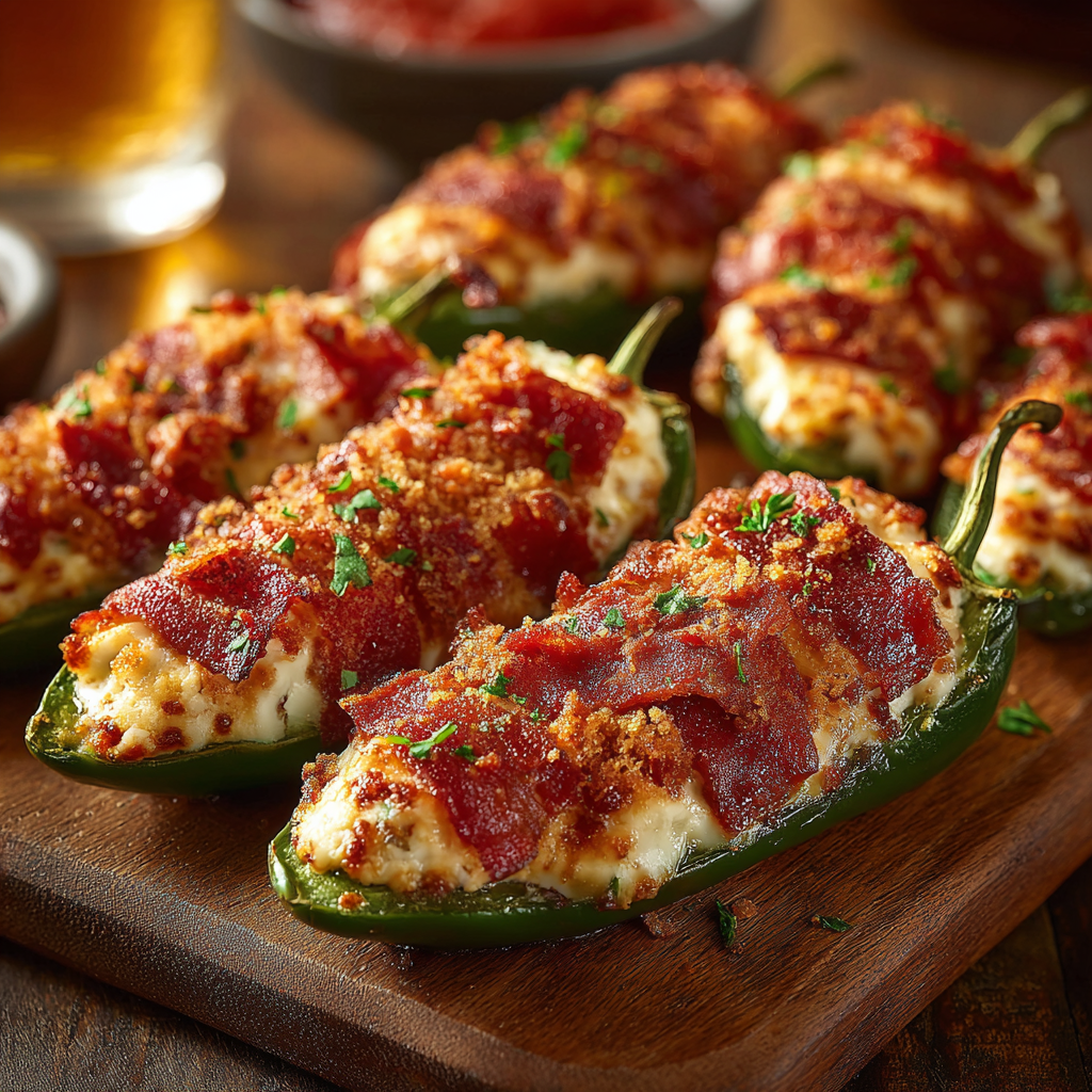 Deliciously Spicy Stuffed Jalapeño Poppers