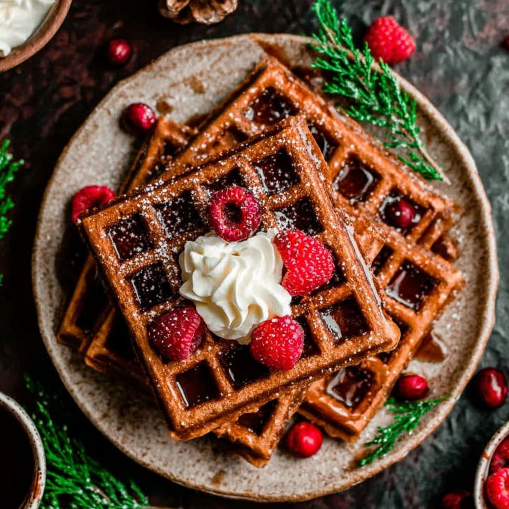 Delightful Gingerbread Waffles for Cozy Mornings
