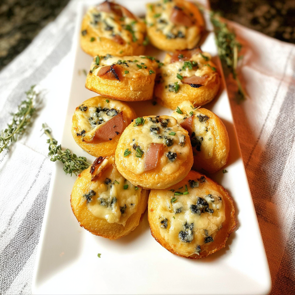 Gorgonozola and Pear Bliss on English Muffins